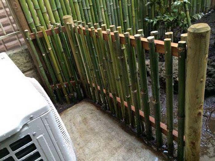 Post and Rail Fence #bamboofence #fencing #decorhomeideas