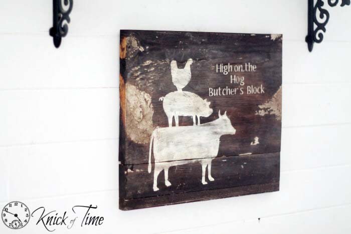 Rustic Painted Wooden Farmhouse Kitchen Sign #farmhouse #livingroom #decorhomeideas