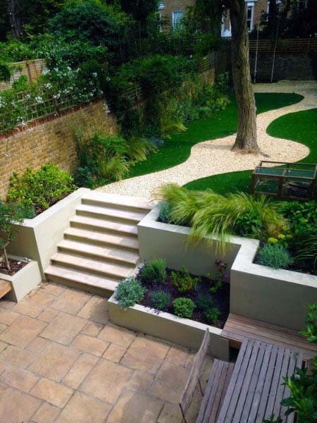 Serene Backyard & Slope #slopedbackyard #budget #decorhomeideas