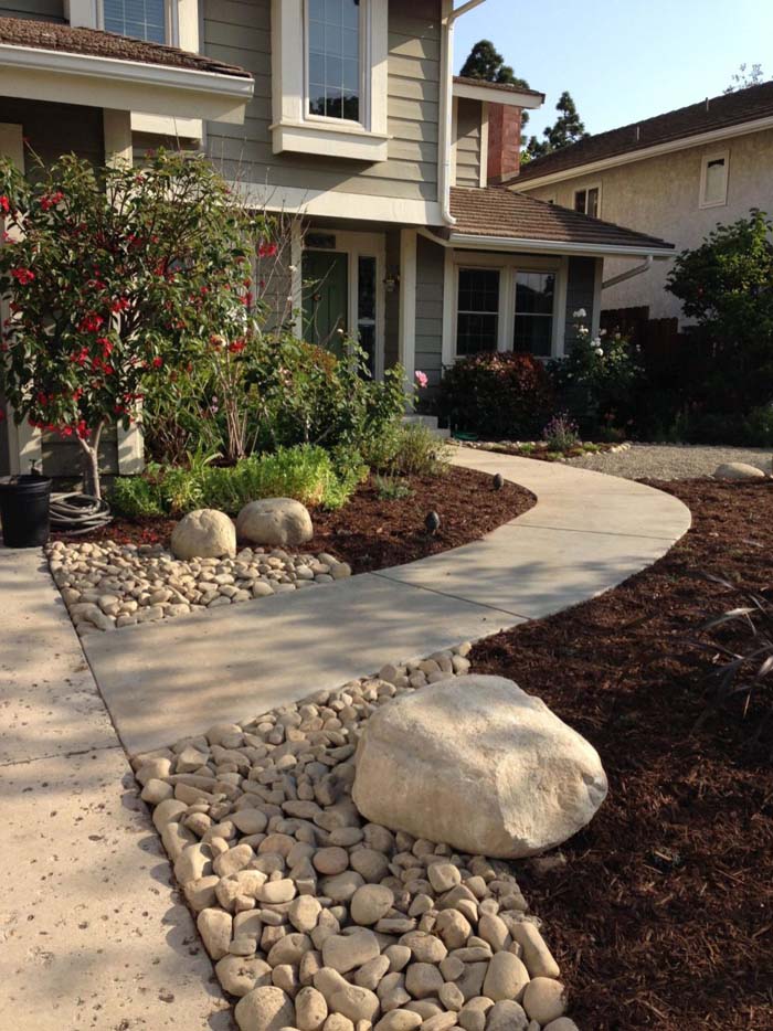 Set Boundaries #whiterock #landscapingideas #decorhomeideas