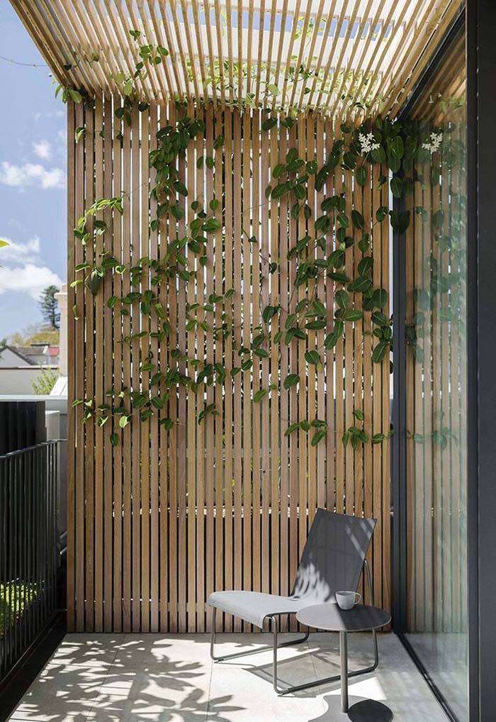 Slats Are The Perfect Living Wall Support #woodenslats #homedecor #decorhomeideas