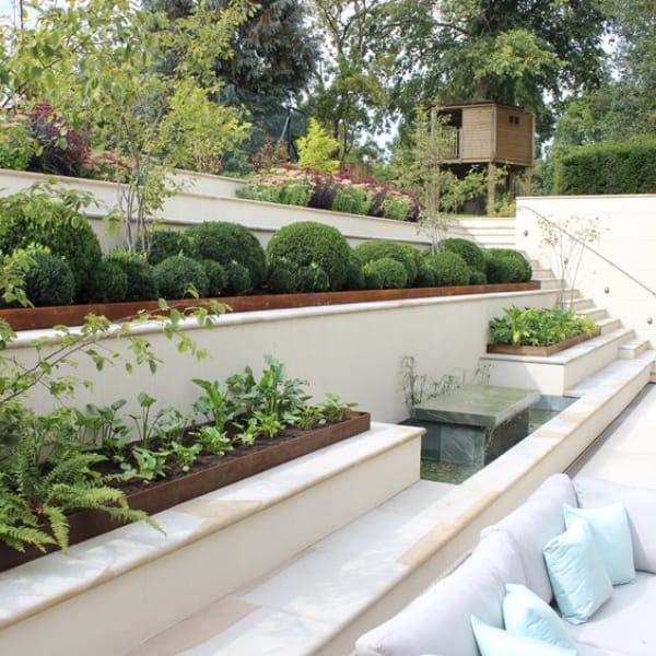 Sloping Garden + Sitting Spot #slopedbackyard #budget #decorhomeideas