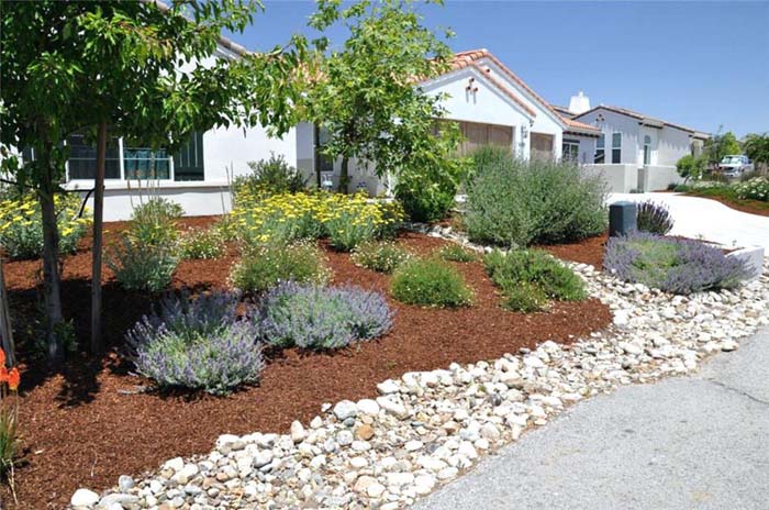 Erosión lenta #whiterock #landscapingideas #decorhomeideas