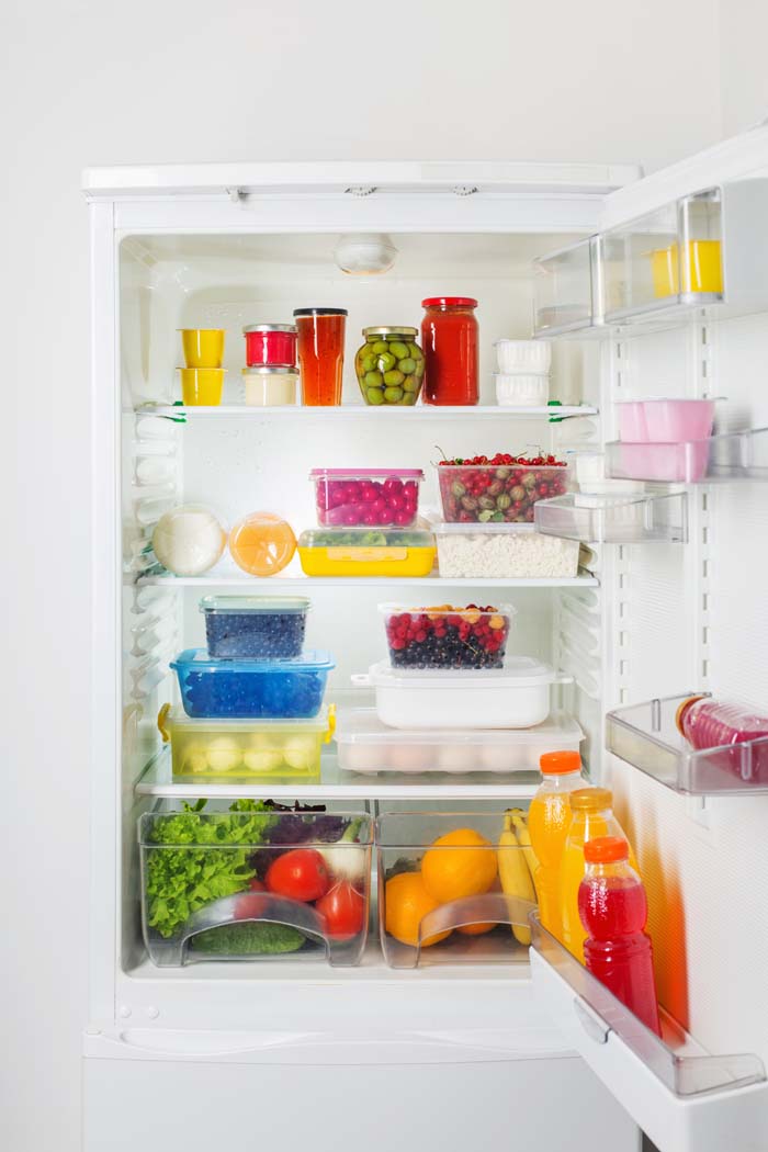 Small Fridge Organization #refrigerator #storage #organization #decorhomeideas