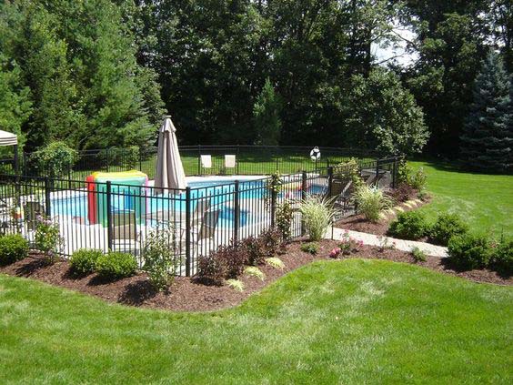 Soften the Perimeter With Plants #abovegroundpool #landscapingideas #decorhomeideas