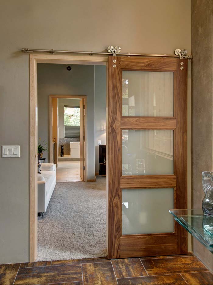 Spa Retreat Sliding Partition Door #barndoor #barndoorideas #decorhomeideas