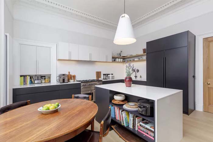 Stay Sleek and Geometric #kitchen #design #decorhomeideas