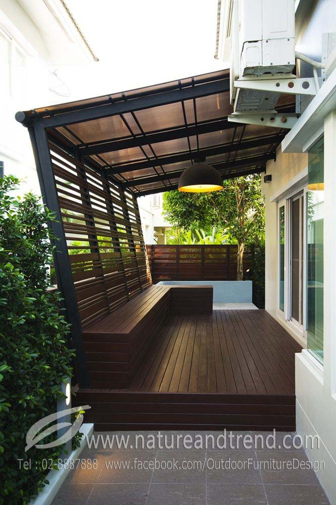 Trendy Porch Slat Wall To Blend With Nature #woodenslats #homedecor #decorhomeideas