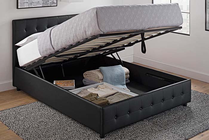 Underbed Storage Platform Bed #beds #smallroom #decorhomeideas