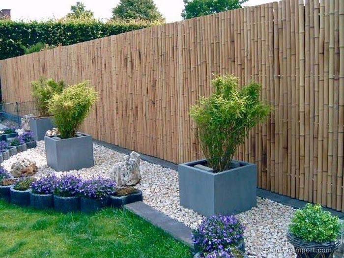 Uniform Privacy Fence #bamboofence #fencing #decorhomeideas
