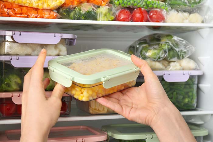 Use Deli Containers #refrigerator #storage #organization #decorhomeideas