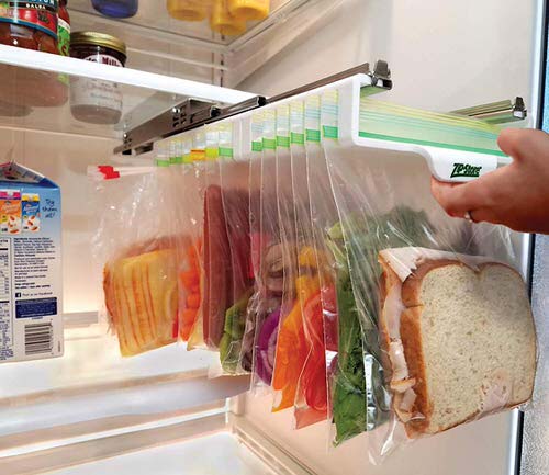 Ziplock Bag Organizer #refrigerator #storage #organization #decorhomeideas