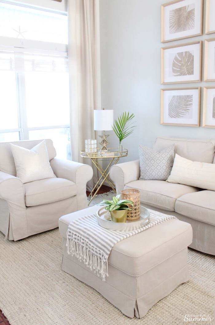 Beautiful Simplicity with a Coastal Flair #smallapartment #livingroom #decorhomeideas