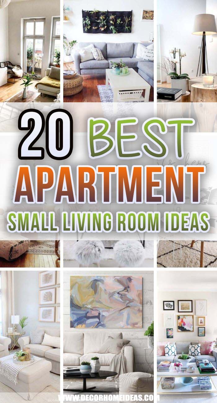 20 Small Apartment Living Room Decor Ideas and Designs   Decor ...