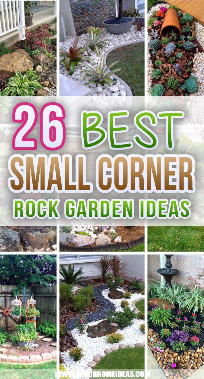 Best Small Corner Rock Garden Ideas. Quickly upgrade the aesthetics of your garden with these brilliant small corner rock garden ideas. They're easy, affordable and fuss-free! #decorhomeideas