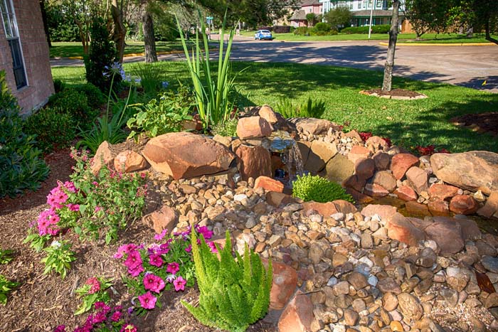 Big Rocks Laying Around The Garden #rocksr #mulch #landscaping #decorhomeideas