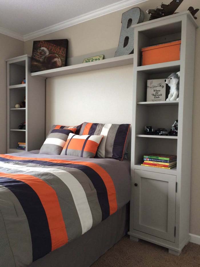 Bold Colors Teenage Boy Room Idea #teenageboyroom #boyroom #decorhomeideas