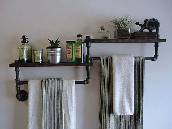 Bringing the Pipes to the Outside #storageideas #smallbathroom #decorhomeideas