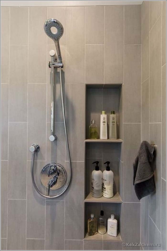 Build It Right Into the Wall #storageideas #smallbathroom #decorhomeideas