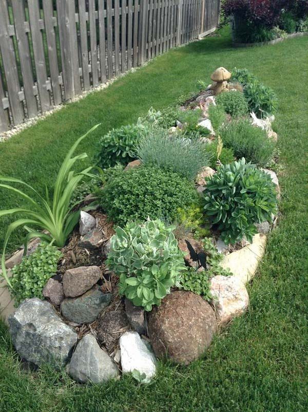 Build Your Own Rock Bed #smallcorner #rockgarden #decorhomeideas