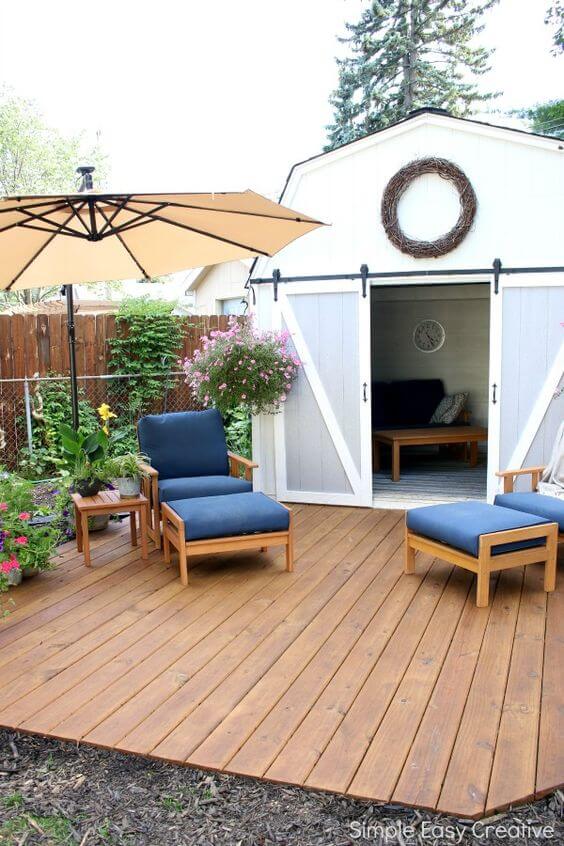 Deck For Backyard House #deckideas #backyard #decorhomeideas