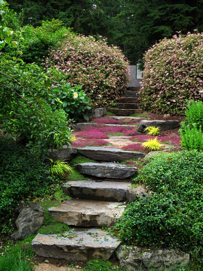 Easy Transitional Steps #hillsidelandscaping #budget #decorhomeideas