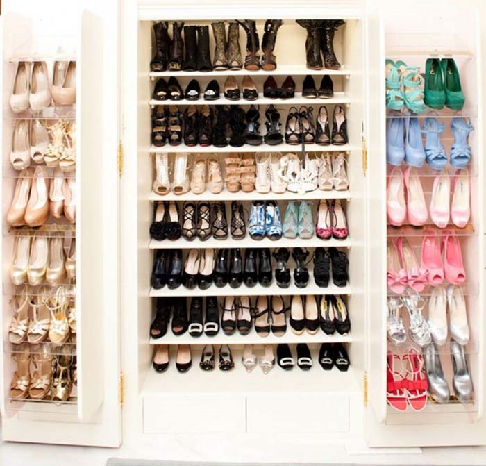 Expandable Shoe Closet #shoestorage #decorhomeideas