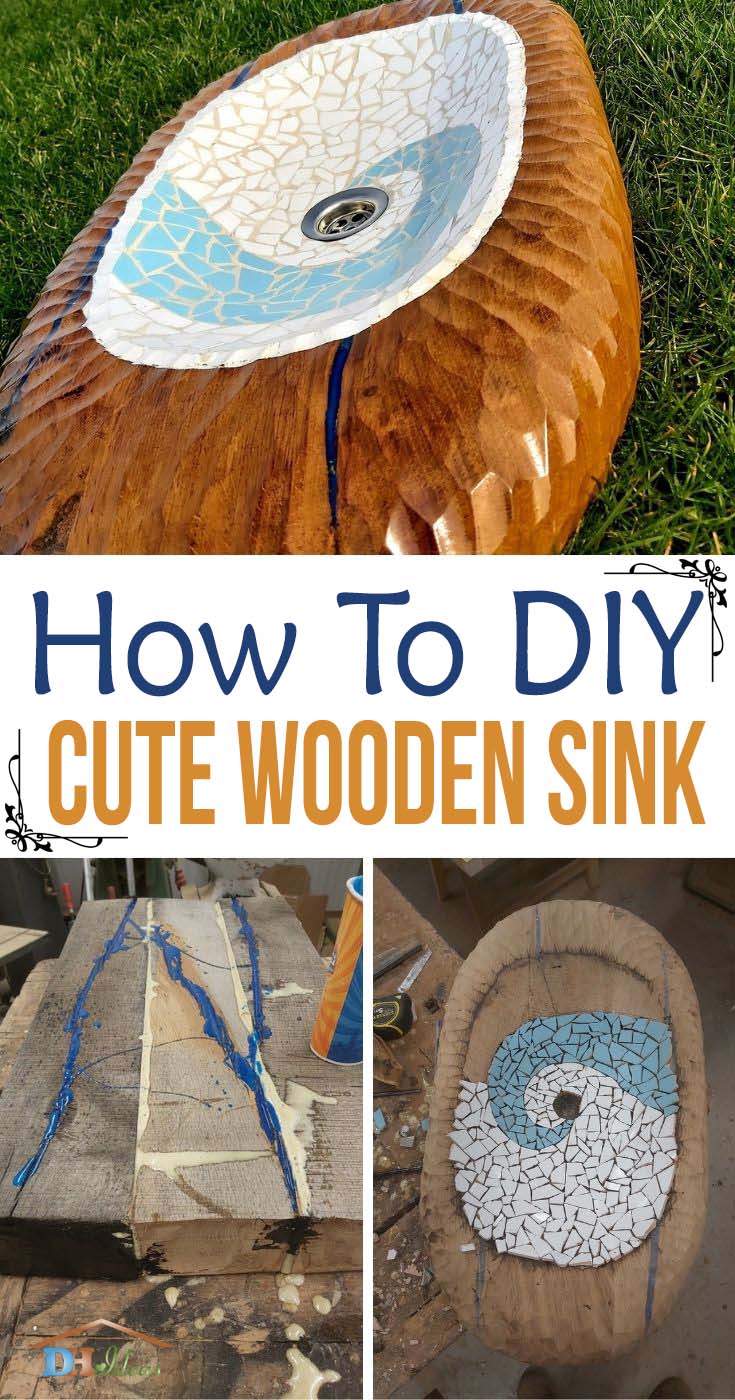 How To DIY Wooden Sink Piece Of Art. Would you like to create your wooden sink that will impress everybody with it's style and beauty? Moreover, it will make everyone amazed of your wood carving skills. #decorhomeideas