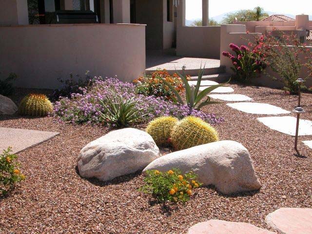 Large Boulders #desertlandscaping #inexpensive #decorhomeideas