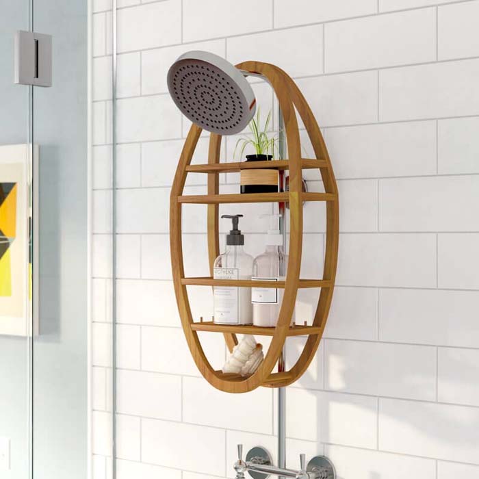 Lightweight Caddy for Over Showerhead #storageideas #smallbathroom #decorhomeideas