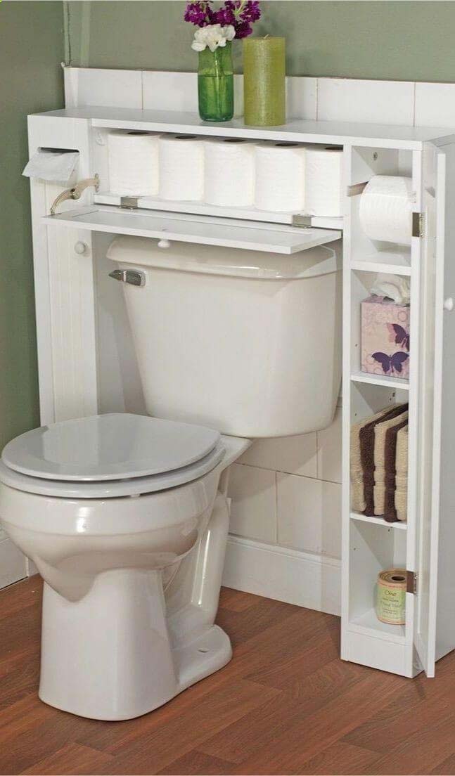 Never Again Run Out of Toilet Paper #storageideas #smallbathroom #decorhomeideas