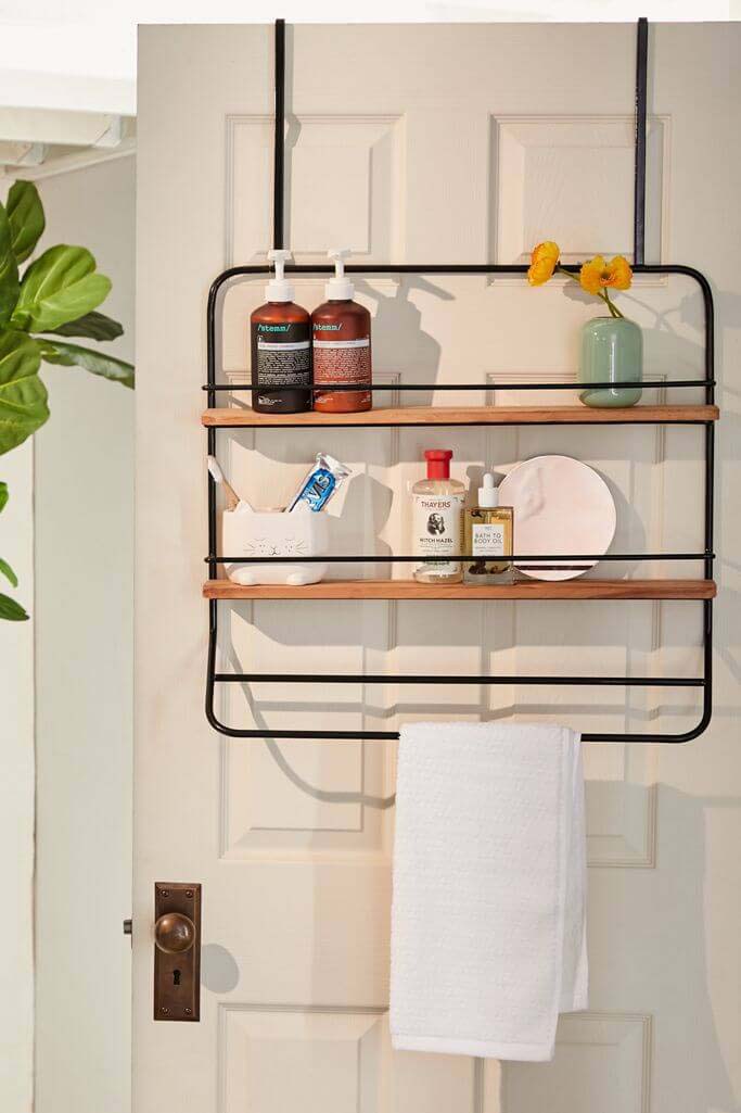 Over the Door Product and Towel Rack #storageideas #smallbathroom #decorhomeideas