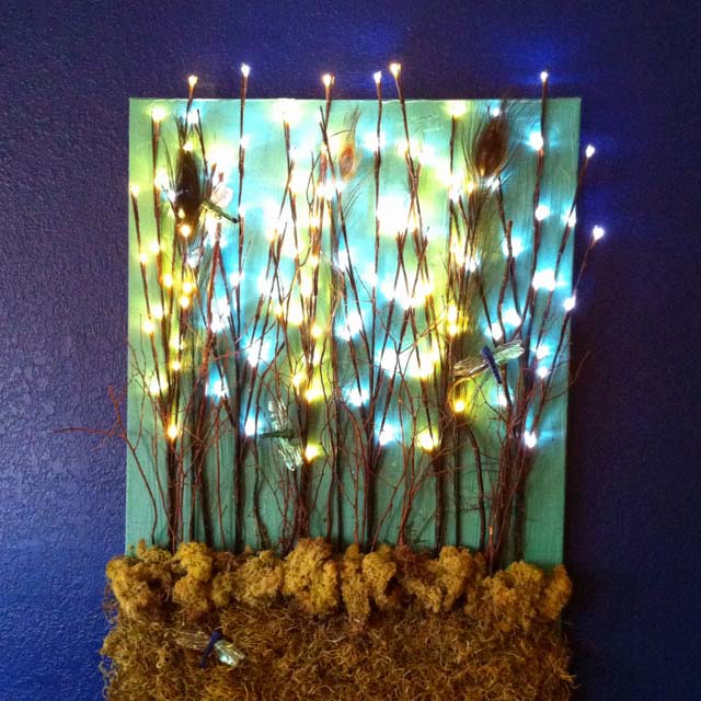 Recreate Nature with String Lights Decorations #roomdecorationwithlights #decorhomeideas