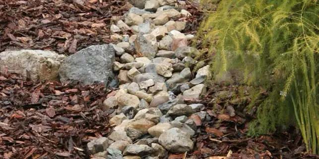Rocks And Mulch Are Great #drainage #frontyard #landscaping #decorhomeideas