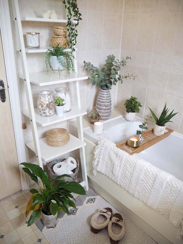 Slanted Shelf for Ease of Access #storageideas #smallbathroom #decorhomeideas