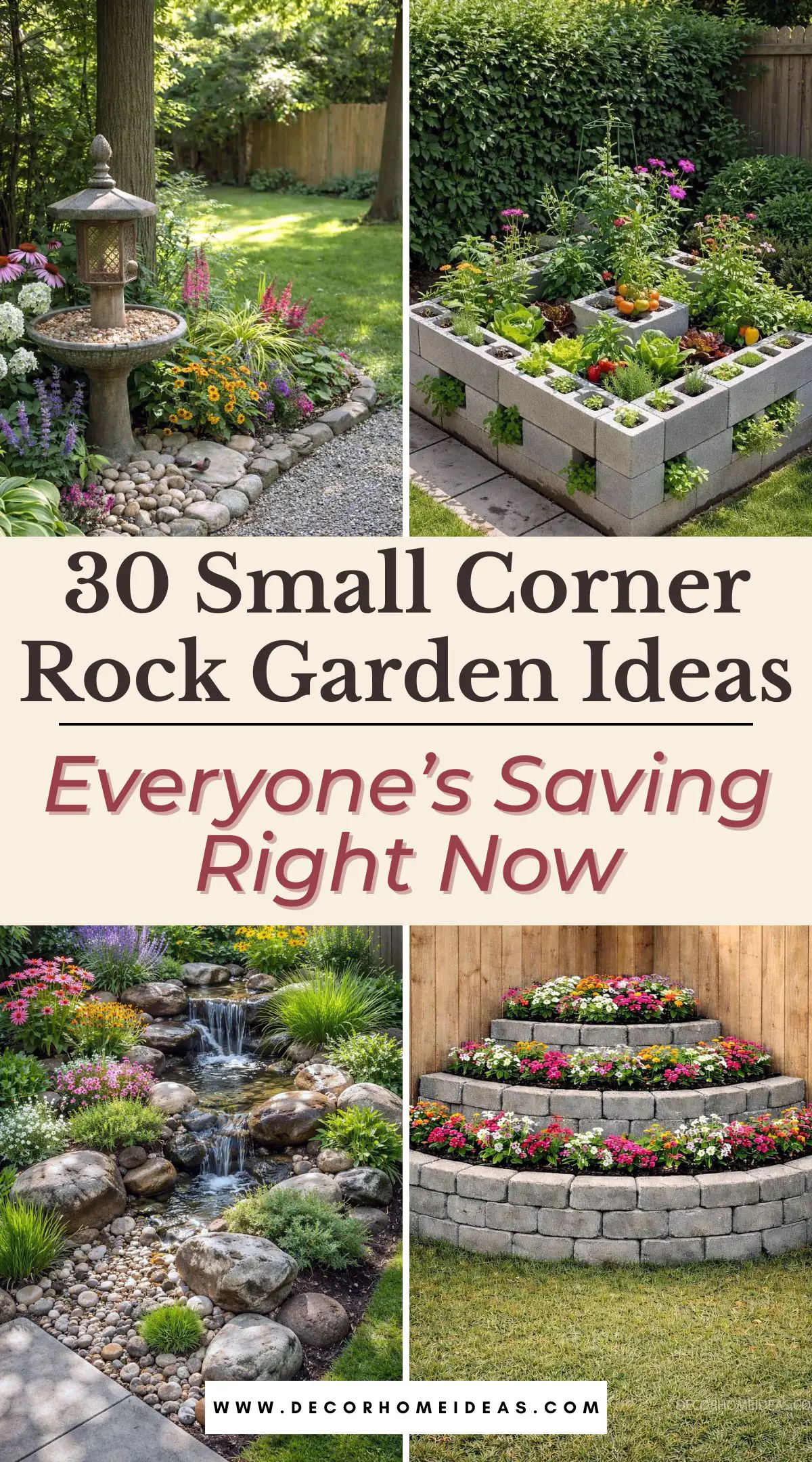 These are the rock garden ideas people can’t stop saving. Featuring natural stones, simple plant choices, and realistic layouts, these small corner designs are perfect for turning unused yard space into something beautiful and functional.