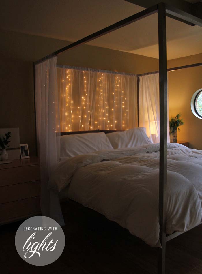 Soft Lights Spell Romance #roomdecorationwithlights #decorhomeideas