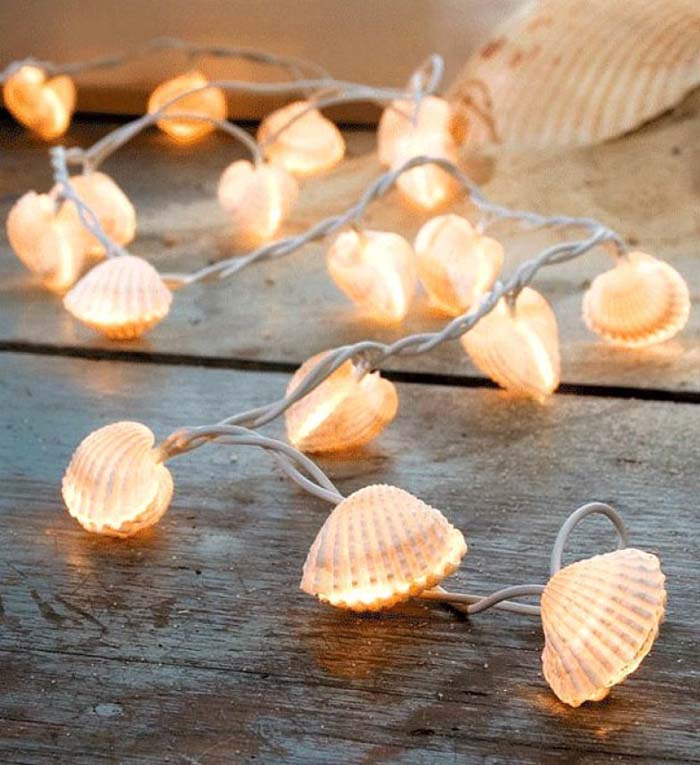 Still Have that Bag of Shells the Kids Picked Up at The Beach? #roomdecorationwithlights #decorhomeideas