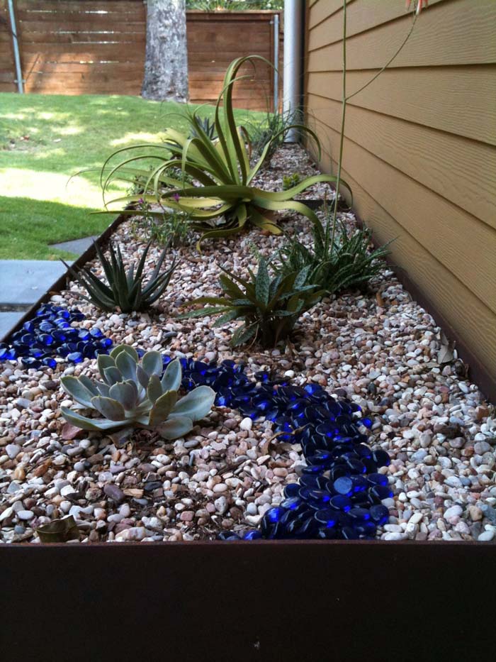 Stream of Glass #smallcorner #rockgarden #decorhomeideas