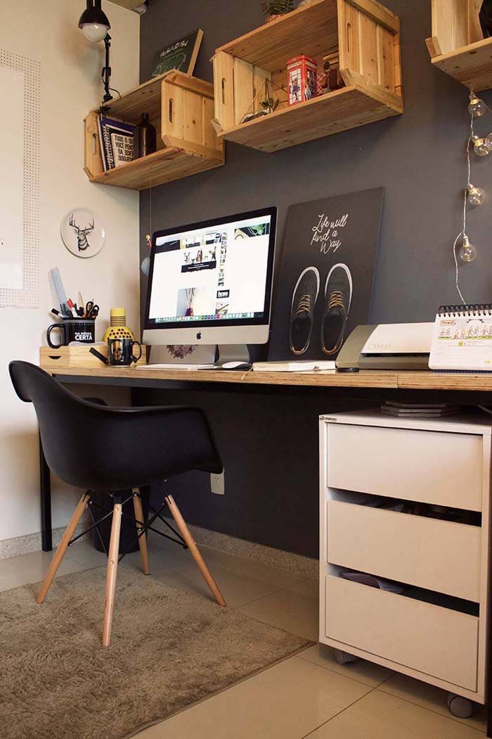 Teen Boy Approved Contemporary Workspace #teenageboyroom #boyroom #decorhomeideas