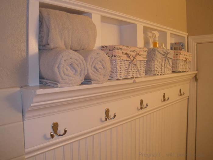 Tiny Cupboards for Tiny Toiletries #storageideas #smallbathroom #decorhomeideas