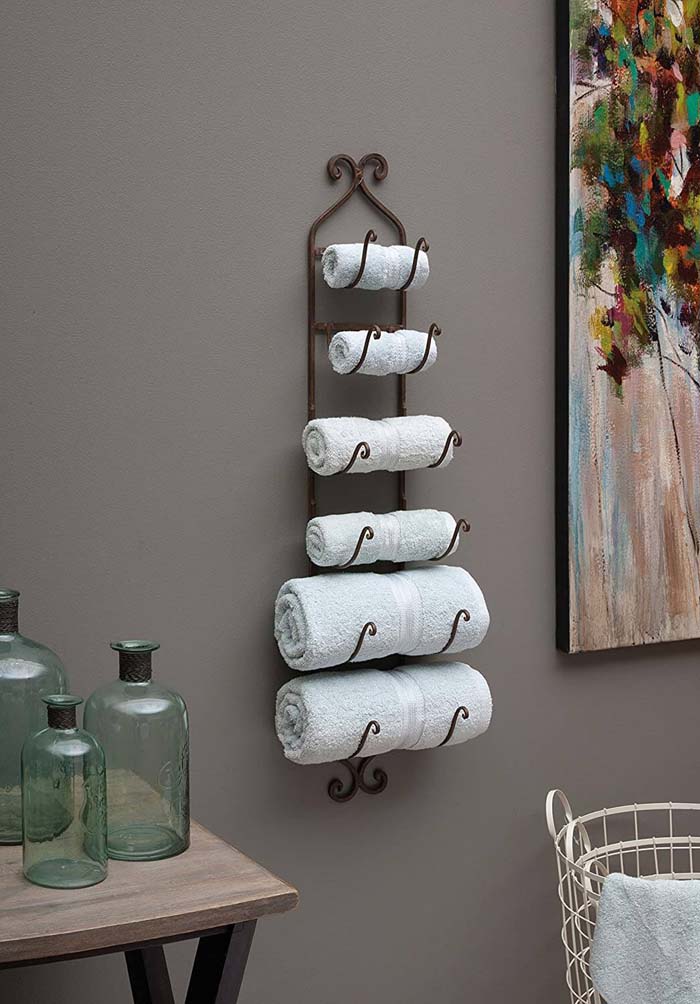 Tree Style Multi Size Towel Organizer #storageideas #smallbathroom #decorhomeideas