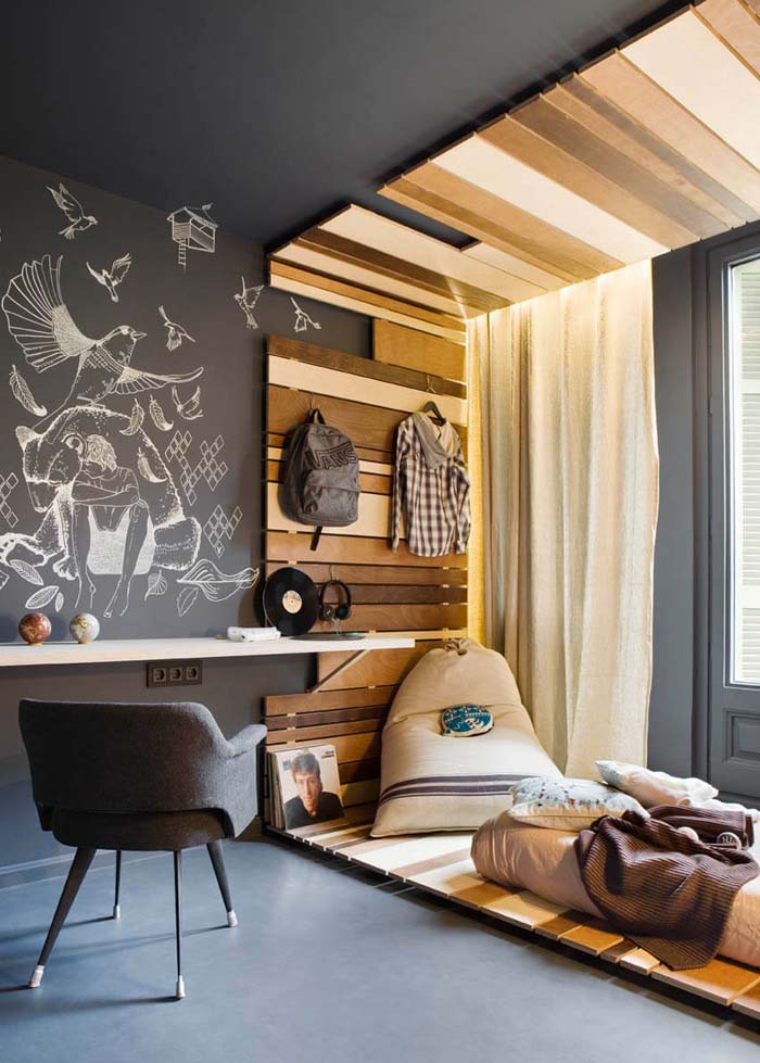 Wide Open Spaces for Backpacker Teen Boys #teenageboyroom #boyroom #decorhomeideas