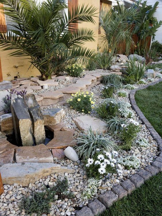 A Desert Rock Garden #rocks #garden #decorhomeideas