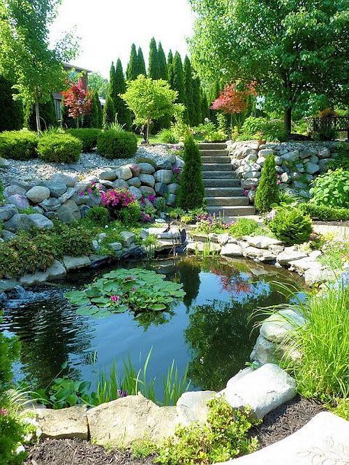 A Rock Pond #rocks #garden #decorhomeideas