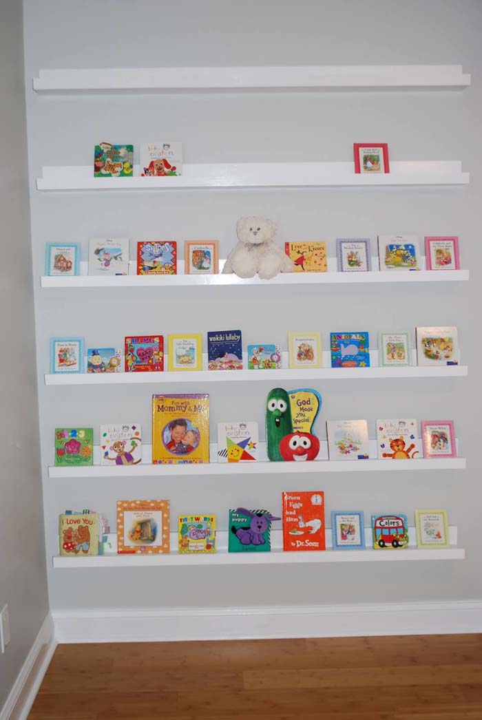 Adorable Nursery Room Wall Shelves #floatingshelf #organization #decorhomeideas