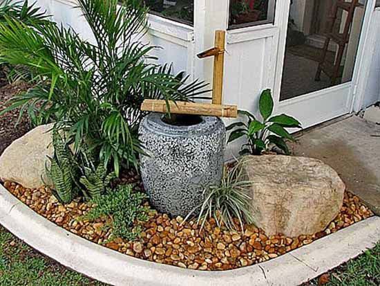 Asian Inspired Water Feature #waterfountain #landscaping #decorhomeideas