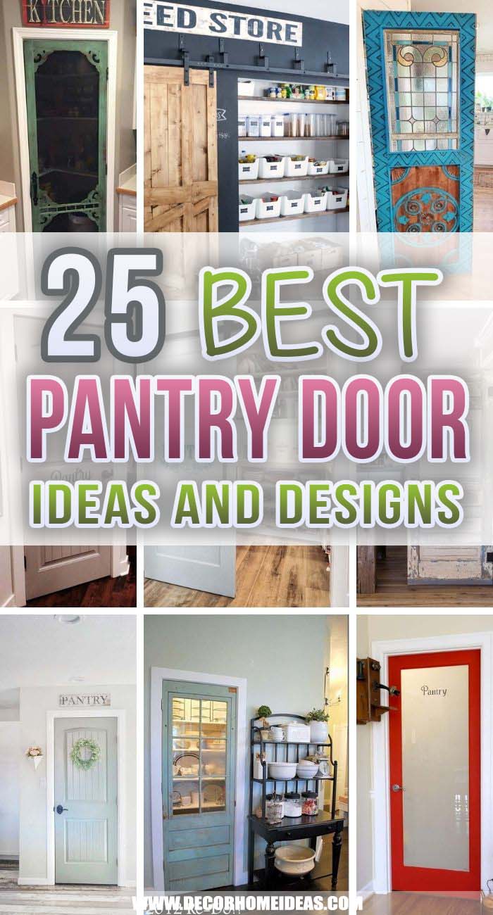 Best Pantry Door Ideas. Whether you're thinking of a full-fledged kitchen makeover or just making a few tiny tweaks to freshen up your kitchen and get organized, these pantry door ideas will help you out. #decorhomeideas