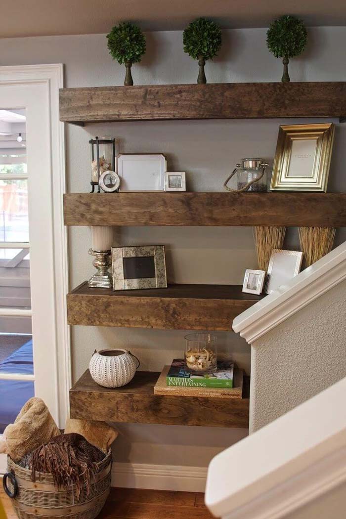 Big and Bold Shelf Idea #floatingshelf #organization #decorhomeideas