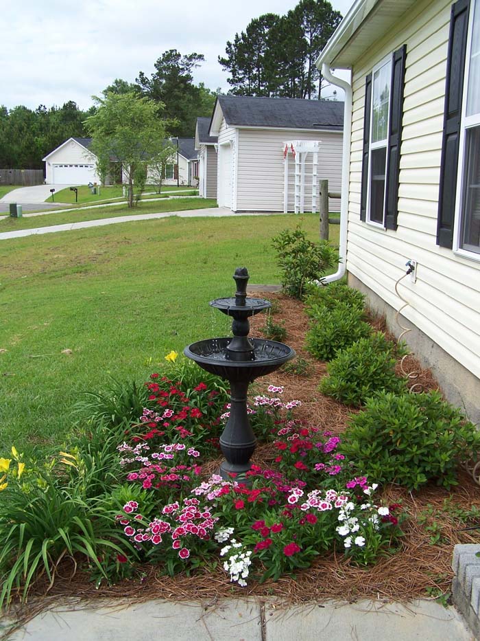 Birdbath Fountain #waterfountain #landscaping #decorhomeideas